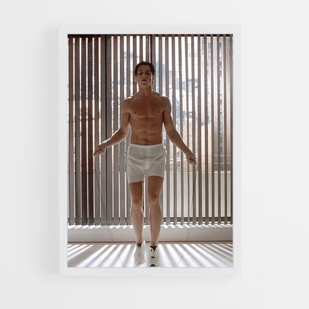 Poster Patrick Bateman corda per saltare