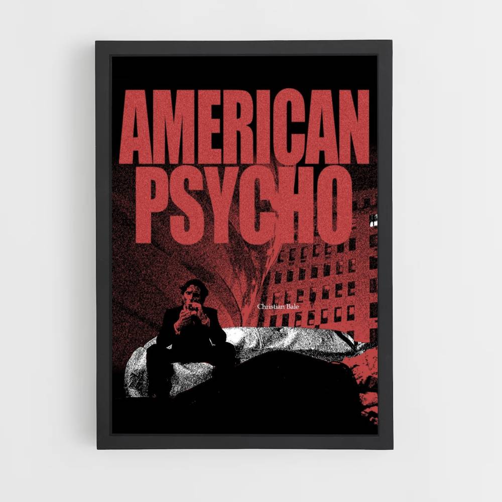 Poster American Psycho Rosso