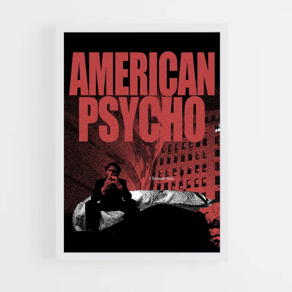 Poster American Psycho Rosso