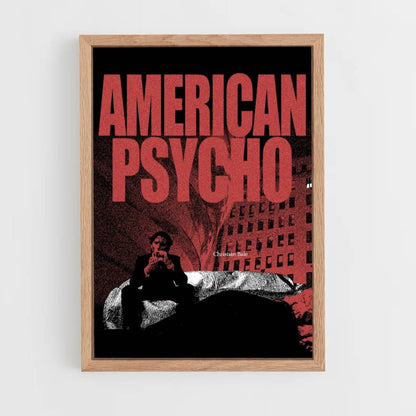 Poster American Psycho Rosso