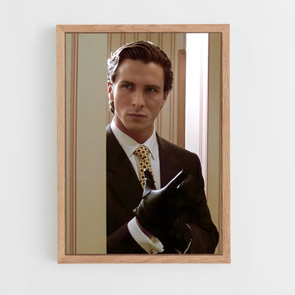 american-psycho-9 cadre Bois clair