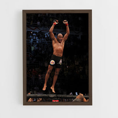 anderson-silva-3 cadre Bois foncé