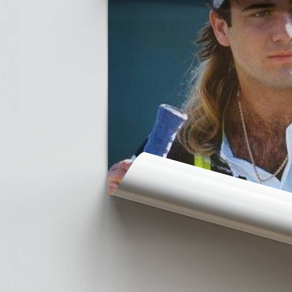 Poster Andre Agassi Retro