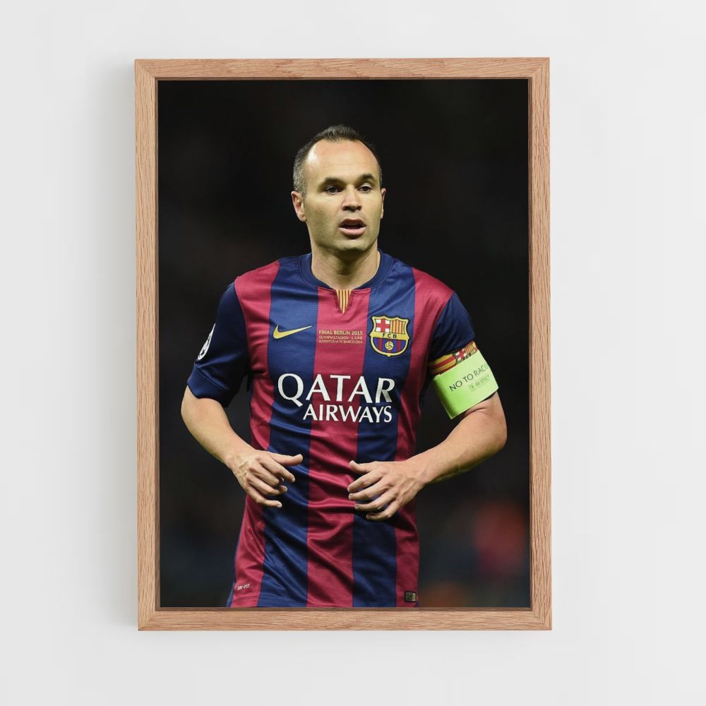 Poster Andrés Iniesta Barcellona