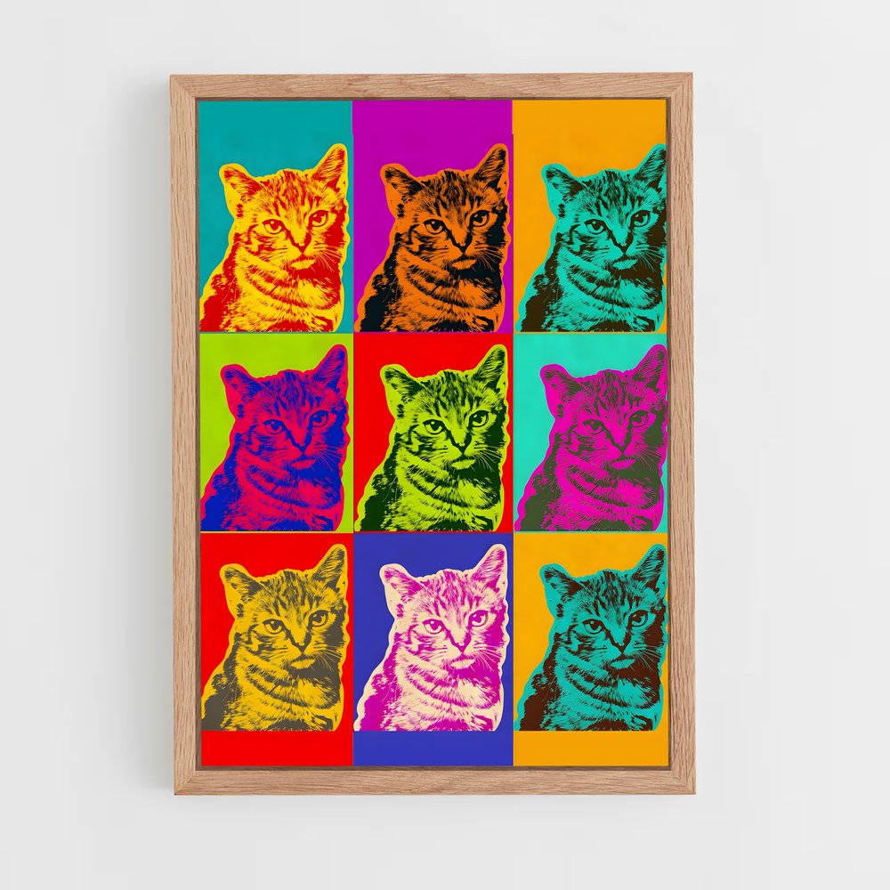 andy-warhol-1 cadre Bois clair