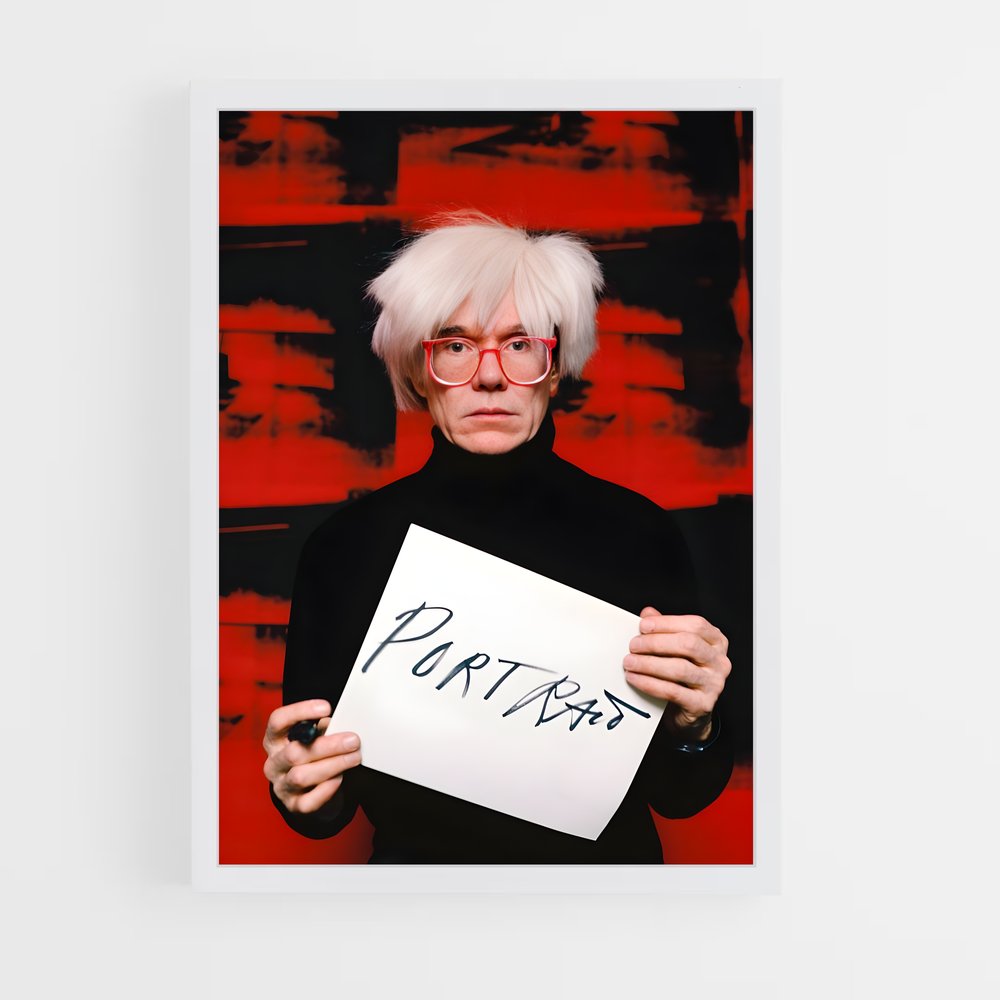andy-warhol-5 cadre Blanc