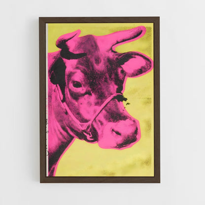 andy-warhol-8 cadre Bois foncé