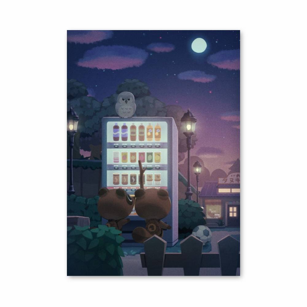 Poster Distributeur Animal Crossing