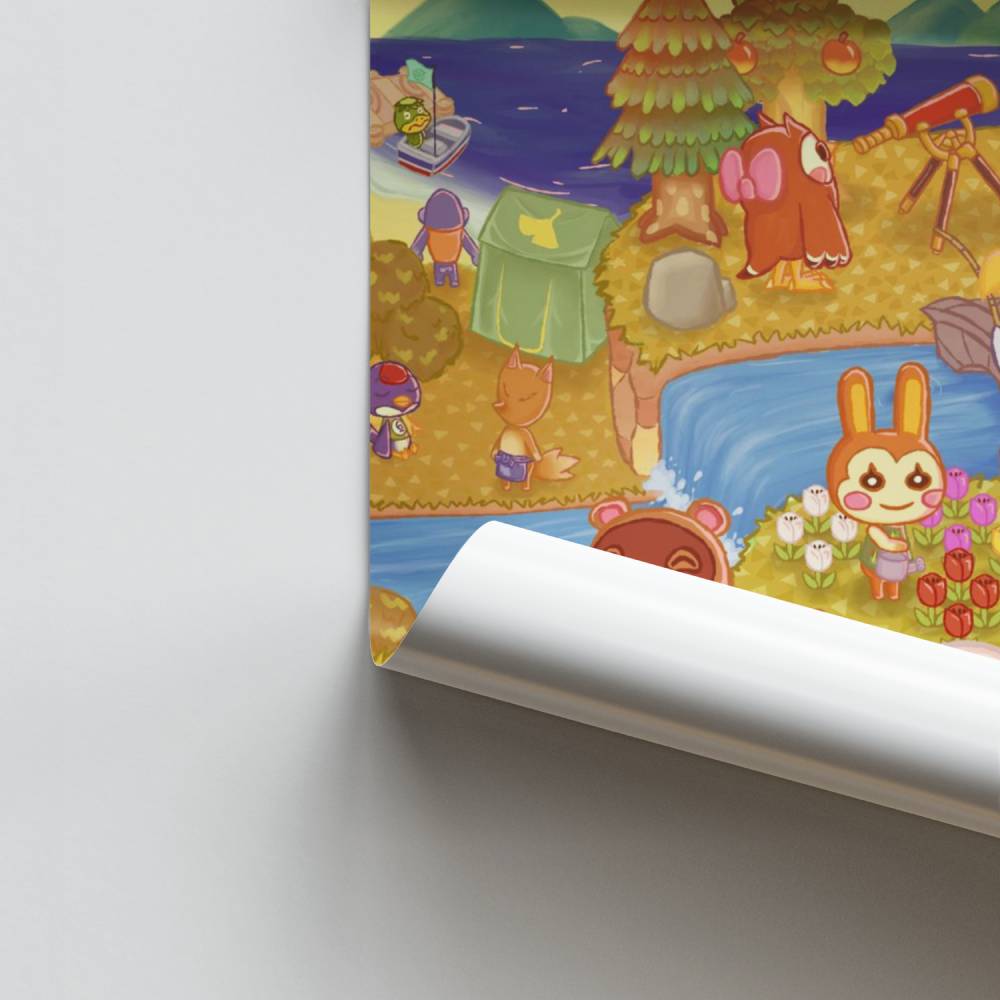 Poster Disegno di Animal Crossing