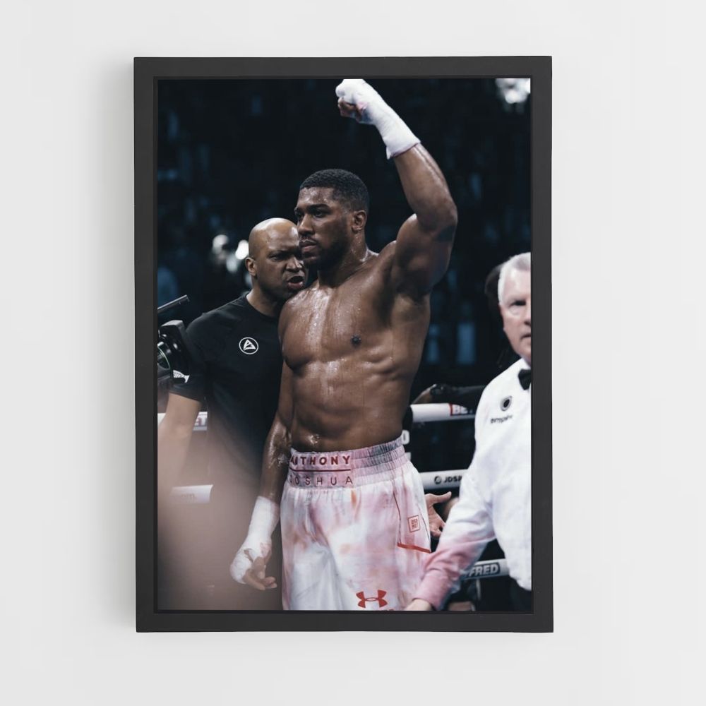 Poster Anthony Joshua pugno