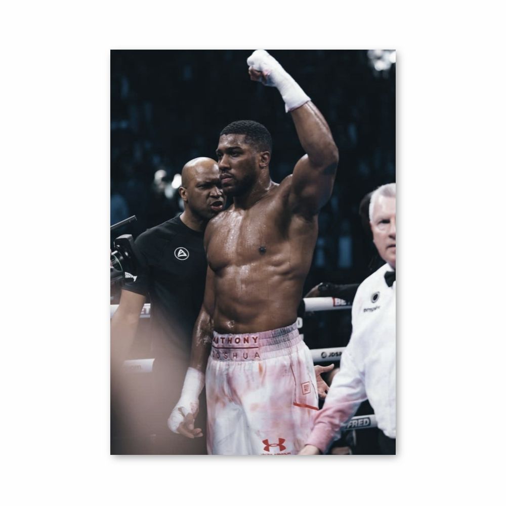 Poster Anthony Joshua pugno