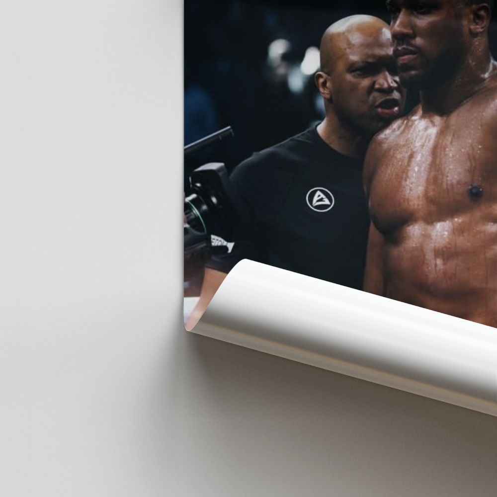 Poster Anthony Joshua pugno