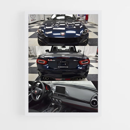 ap-124 spider abarth-1 cadre Blanc