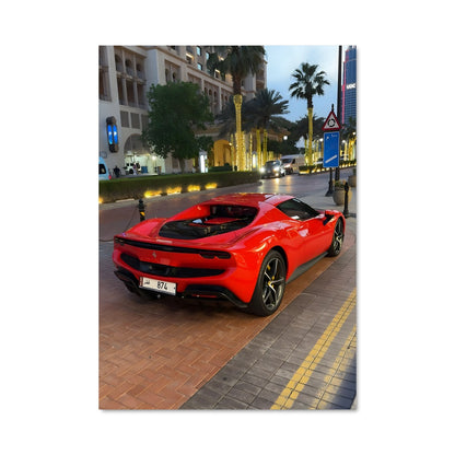 Poster Ferrari Rouge 296 GTB
