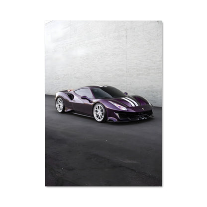 Poster Voiture Violet