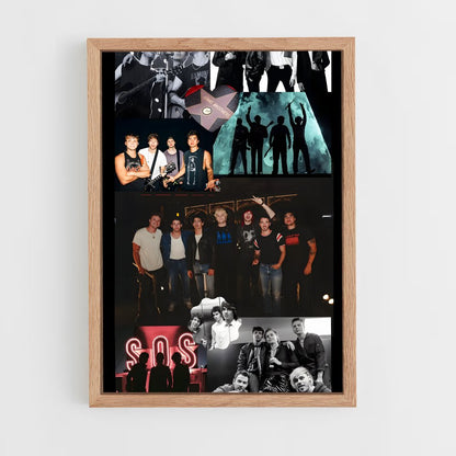 ap-5 seconds of summer-3 cadre Bois clair
