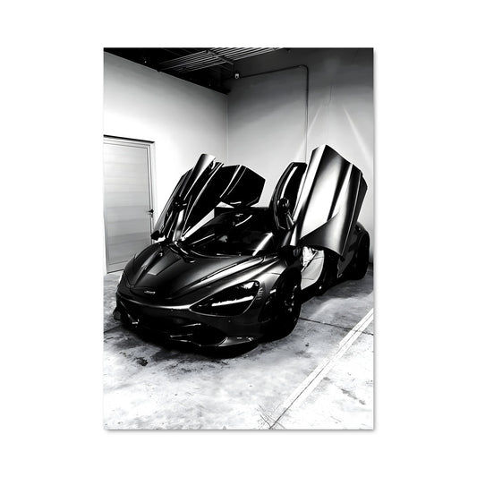 Poster Garage Noir et Blanc