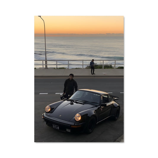 Poster L'Homme et la Porsche