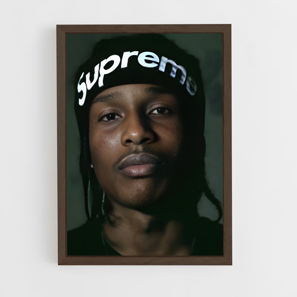 ap-a$ap rocky-1 cadre Bois foncé