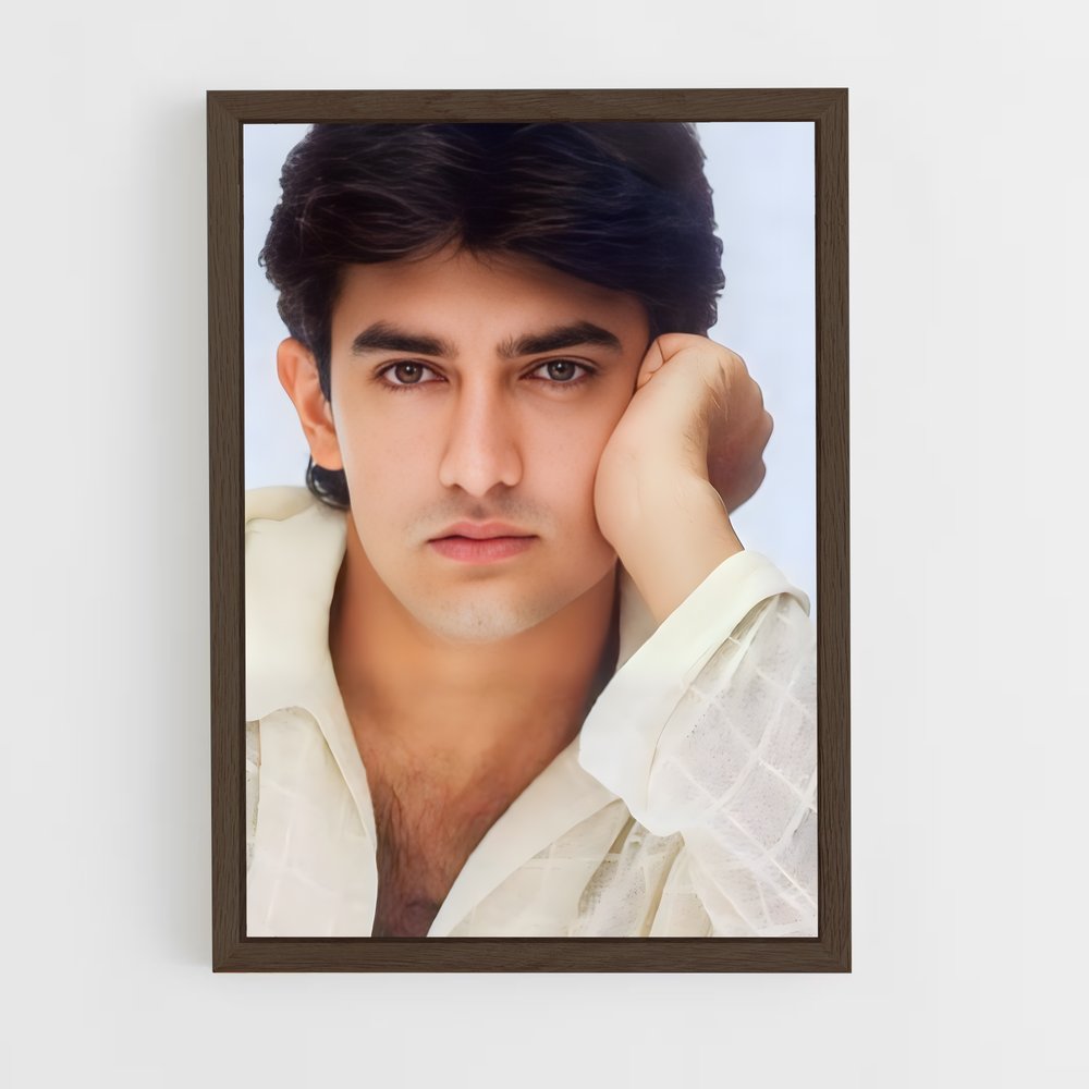 ap-aamir khan-5 cadre Bois foncé