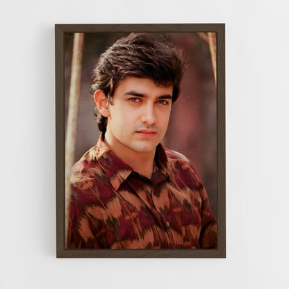 ap-aamir khan-6 cadre Bois foncé