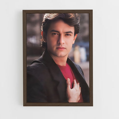 ap-aamir khan-9 cadre Bois foncé