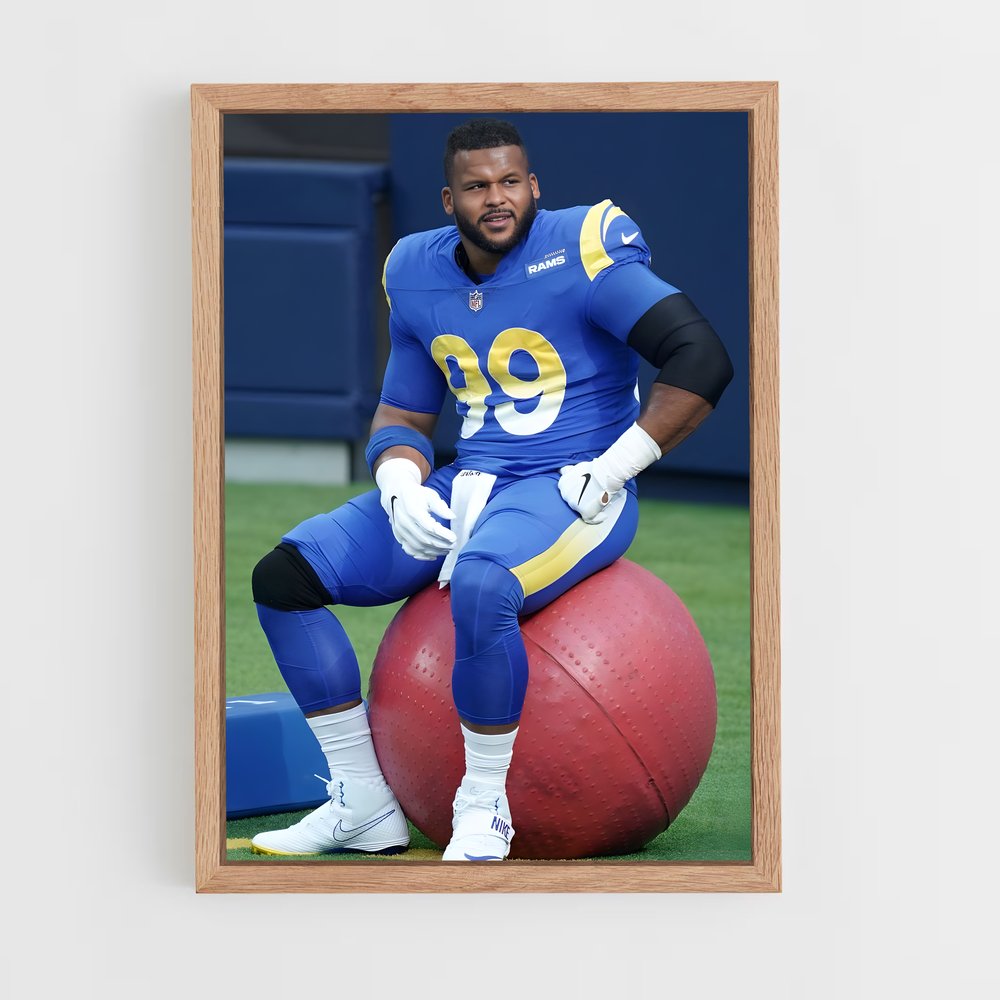 ap-aaron donald-3 cadre Bois clair