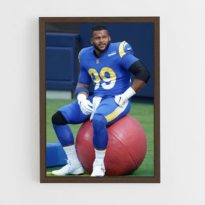 ap-aaron donald-3 cadre Bois foncé