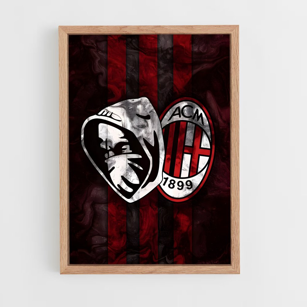 ap-ac milan-17 cadre Bois clair
