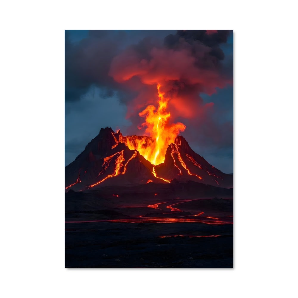 Poster Active volcano 96155