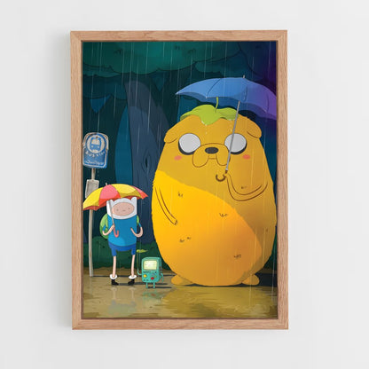 ap-adventure time-5 cadre Bois clair