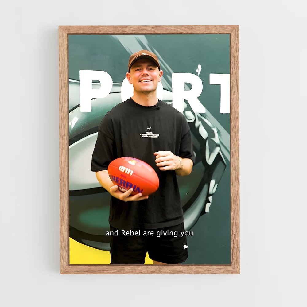 ap-afl grand final-4 cadre Bois clair