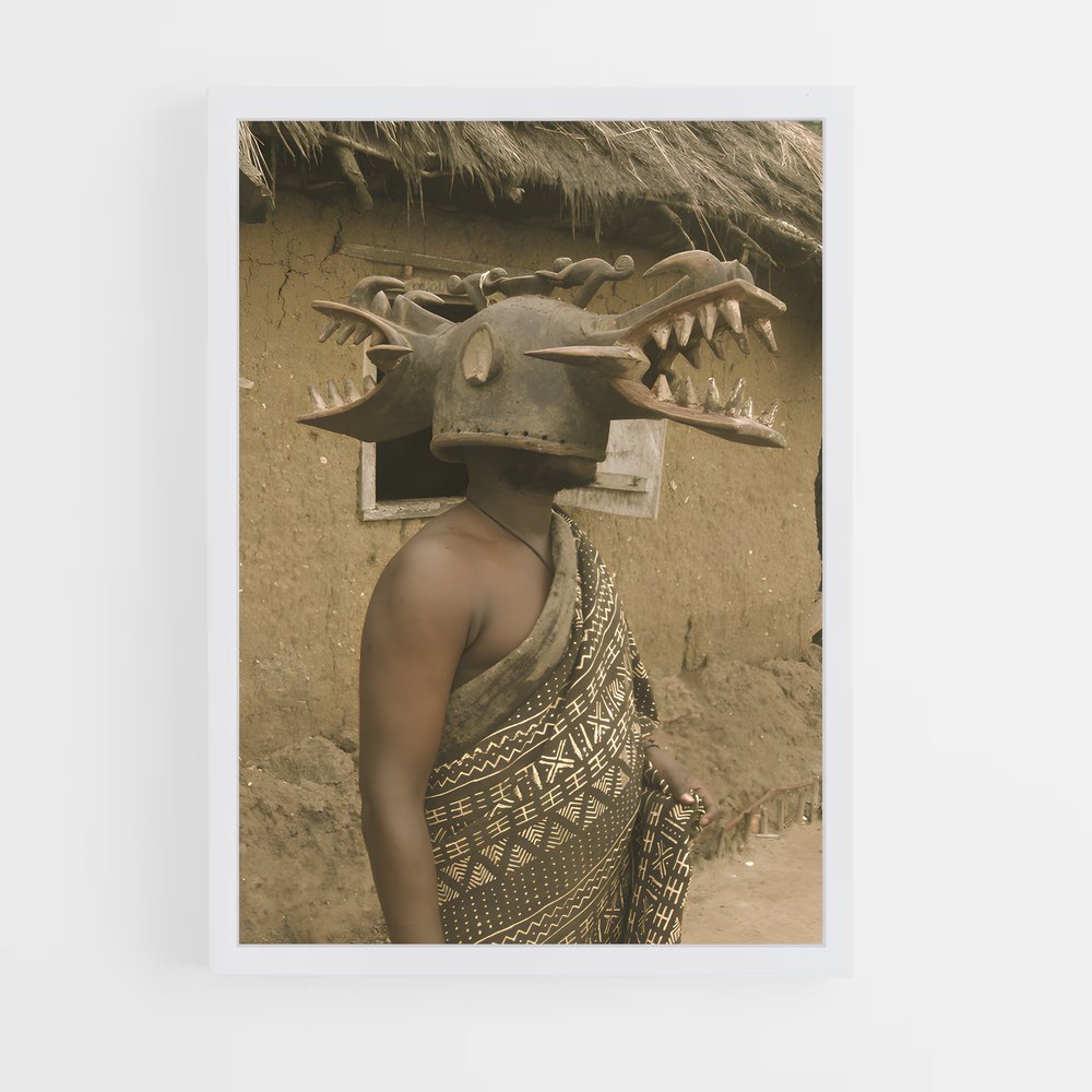 ap-african masks-5 cadre Blanc
