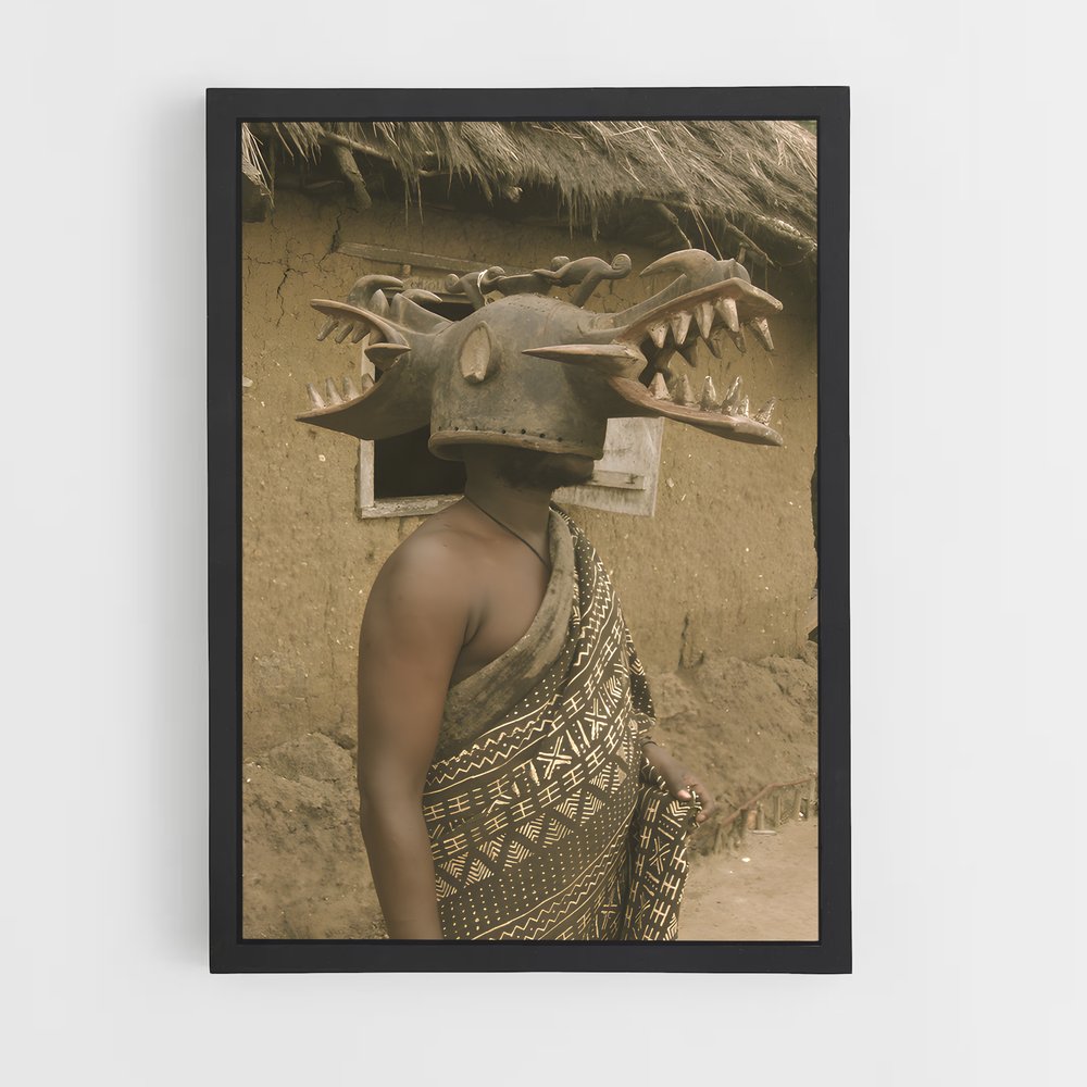 ap-african masks-5 cadre Noir