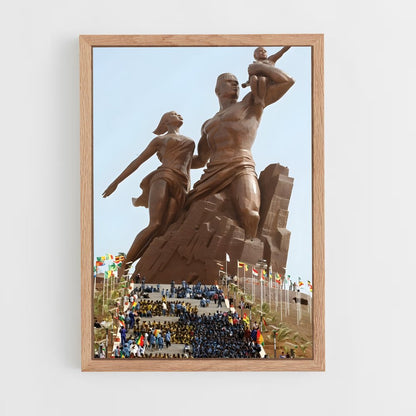 ap-african renaissance monument-3 cadre Bois clair