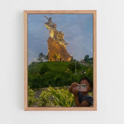 ap-african renaissance monument-4 cadre Bois clair