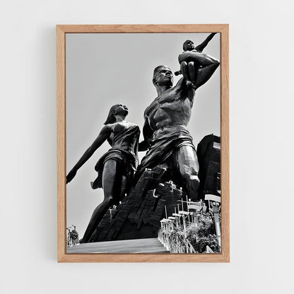ap-african renaissance monument-5 cadre Bois clair