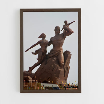 ap-african renaissance monument-6 cadre Bois foncé