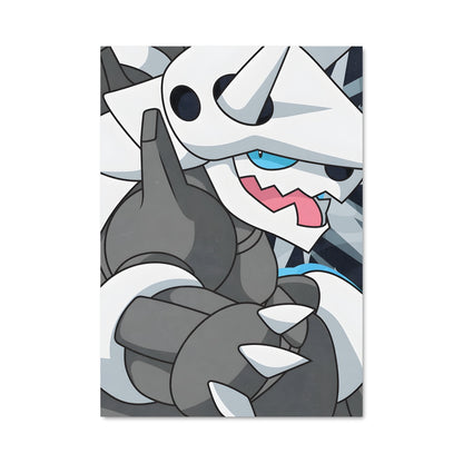 Poster Aggron Noir et Blanc