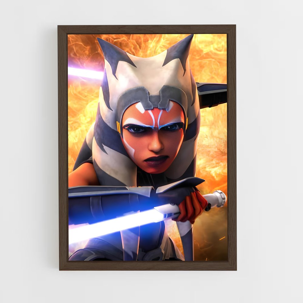ap-ahsoka-7 cadre Bois foncé