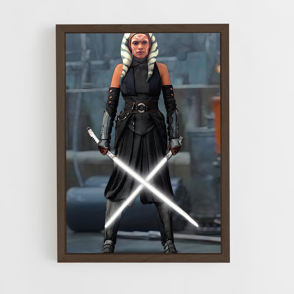 ap-ahsoka tano-8 cadre Bois foncé