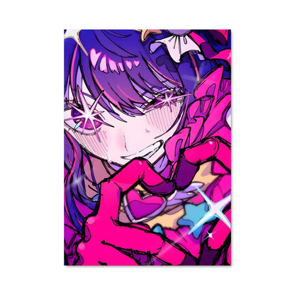 Poster Étoile Rose
