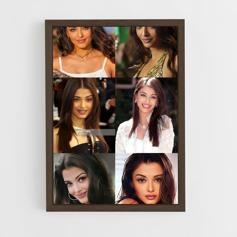 ap-aishwarya rai-4 cadre Bois foncé