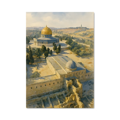 Poster Vue Céleste de Jérusalem