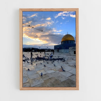 ap-al aqsa mosque-4 cadre Bois clair