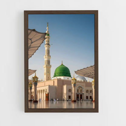 ap-al masjid al nabawi-2 cadre Bois foncé