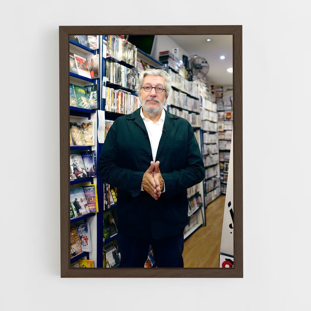 ap-alain chabat-1 cadre Bois foncé