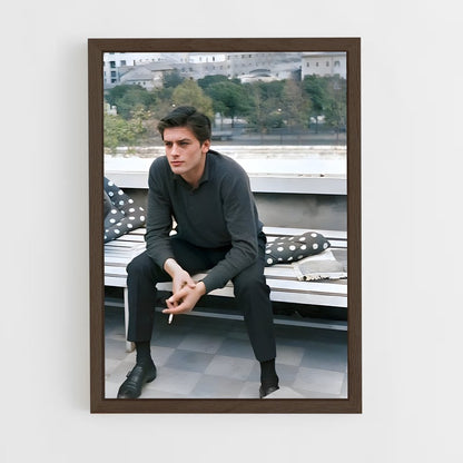ap-alain delon-1 cadre Bois foncé