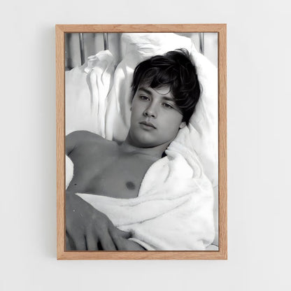 ap-alain delon-10 cadre Bois clair