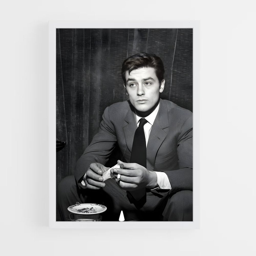 ap-alain delon-6 cadre Blanc
